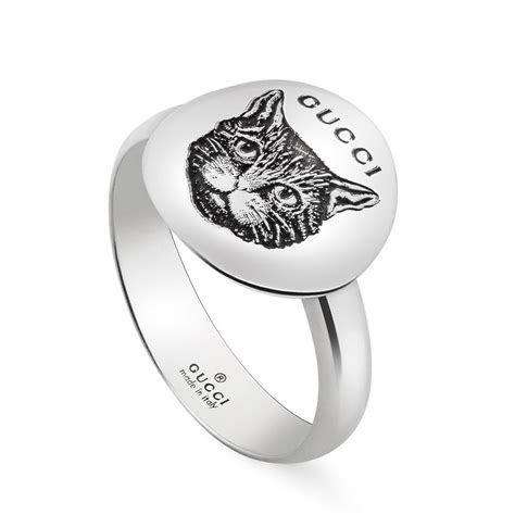 gucci blind for love cat ring